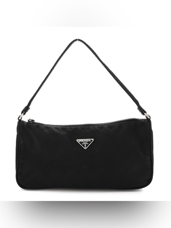 Prada Handbags - Vintage Y2K Prada Tessuto Mini Shoulder Bag with Silver Hardware